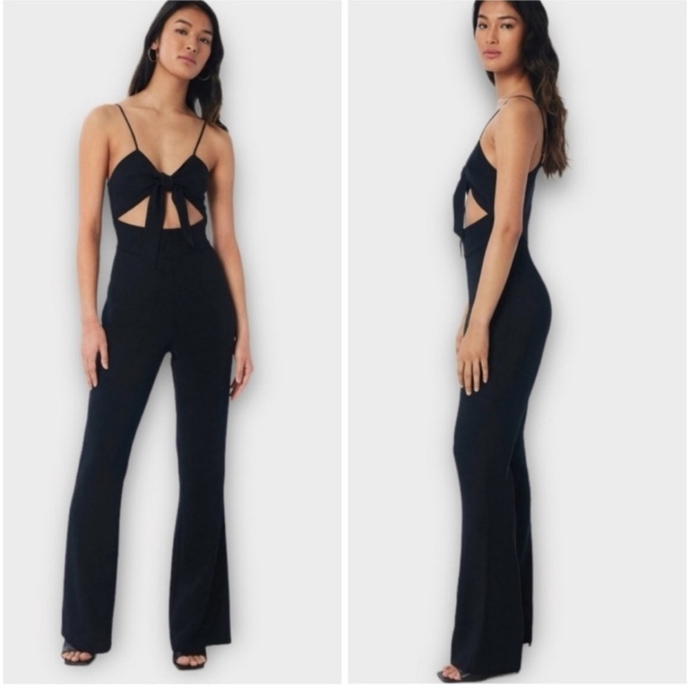 Lita by Ciara Womens Black Jumpsuit Tie Front Spaghetti Straps Size XXL
NWT